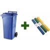 Akciový balíček popolnica odpadová nádoba 120L + vrecia na odpad - modrá
