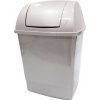 Kôš odpadkový, plastový, hranatý, s výklopným vekom, 12L, sivý