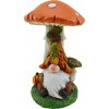 Dekorácia MagicHome Nature, Trpaslík pod hubou, polyresin, 11x12x16,5 cm