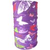 Multifunkčná šatka fialový motýľ
