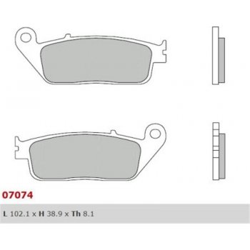 Predné brzdové doštičky / obloženie Brembo Kymco 125 DOWNTOWN 2010 - směs XS