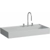 Laufen Kartell umývadlo 90x46 cm obdĺžnik klasické umývadlo-umývadlo na nábytok sivá/kamenná matná H8103397591111