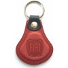 AUTO Two M Kožená kľúčenka Fiat červená