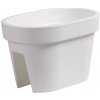 PROSPERPLAST Kvetináč LOFLY RAILING bielý 39,6cm