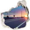 Fototapeta diera na stenu 3D Diaľnice 75x75 cm