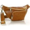 MARCO MAZZINI Kožená ľadvinka Premium pelle | camel L249a