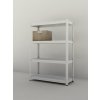 Kovový regál Futur 1800x900x350/4, biela,250kg/pol. lamino