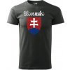 Vtipné tričko Slovensko znak šedé