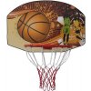 Acra Basketbalová doska 90 x 60 cm s košom