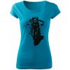 T-ričko Classic Cafe Racer dámske tričko Farba trička: Tyrkysová, Veľkosť: XL