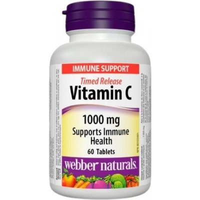Webber Naturals Vitamin C 1000 mg TR (predĺžený účinok) 60 tabliet