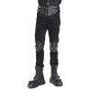 nohavice gotický DEVIL FASHION Black Gothic Punk