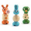 Drevené skrutkovanie – králik, koník, kačica