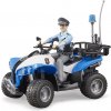 Bruder 63010 Policajné štvorkolka s figúrkou policajtmi 1:16 (Bruder 63010 Policajné štvorkolka s figúrkou policajtmi 1:16)