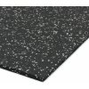 Čierno-biela gumová modulová podložka na cvičenie FLOMA FitFlo SF1050 - dĺžka 200 cm, šírka 250 cm, výška 0,8 cm
