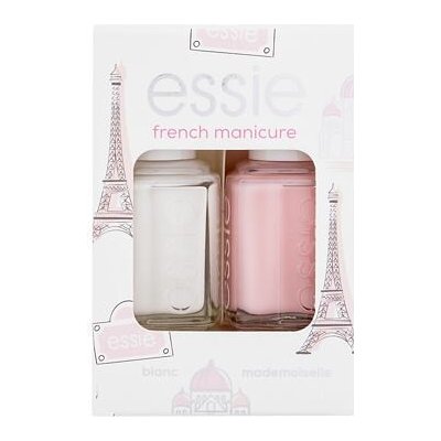 Essie French Manicure odstín Blanc dárková sada: lak na nehty 13,5 ml + lak na nehty 13,5 ml Mademoiselle