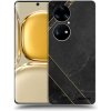 Picasee silikónový prehľadný obal pre Huawei P50 - Black tile