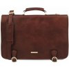 Kožená taška cez rameno Ancona - Tuscany Leather Farba: Hnedá