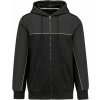WK DESIGNED TO WORK WK 410 / Pánska pracovná mikina s kapucňou - čierna / ebony gray XXL