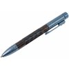 Lionsteel Twist Pen Titanium BLUE MATTE with Carbon Fiber. Fisher Space refill NY FC BLM