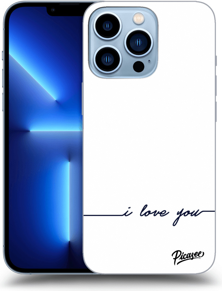 Picasee silikónový Apple iPhone 13 Pro - I love you čiré