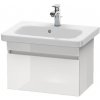 Duravit DuraStyle - Umývadlová skrinka 40x58x37 cm, 1 zásuvka, lesklá biela DS637902222