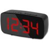 E-CLOCK GH0711L Digitálny budík čierny s červeným svetlom