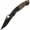 Spyderco Military Model G-10 Camo Black Blade C36GPCMOBK