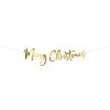 GRL75-019R Party Deco Girlanda Baner HAPPY BIRTHDAY elegant 16,5x62cm Rúžove zlato