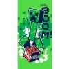 Jerry Fabrics - Detská plážová bavlnená osuška Minecraft Creeper - Boom / 70 x 140 cm