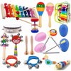 Súprava hudobných nástrojov Preston, drevené, 19 kusov