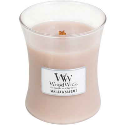 WoodWick sviečka stredná Sea Salt Vanilla