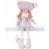 Dekorácia MagicHome Vianoce, Deti, ružové, 22 cm