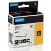 páska DYMO 18445 PROFI D1 RHINO Black On White Vinyl Tape (19mm) (S0718620)