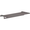 Hansgrohe AddStoris - Polička s držiakom uterákov, dĺžka 65 cm, kefovaný čierny chróm - 41751340