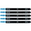 YATO Pílový list do priamočiarej píly 130 mm na kov TPI21 5 ks