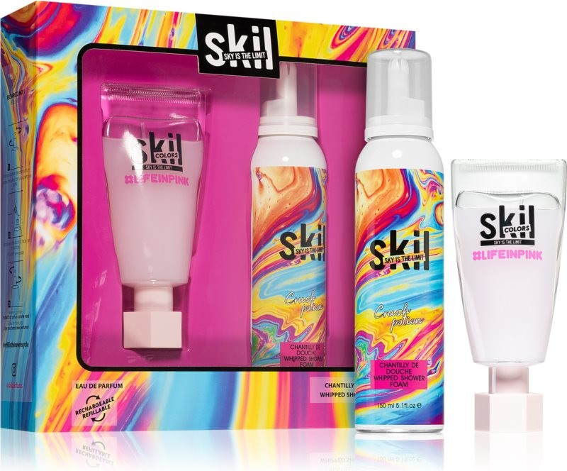 Skil Colors Life in Pink EDP 150 ml + Crush Potion sprchová pena 50 ml darčeková sada