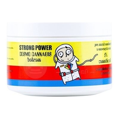 Strong Power Cosmo Cannabis Balzam s mentolom, gáfrom a zázvorom 250 ml masážny balzam