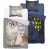 Detexpol Obliečky Mačka life svietiace Bavlna 140x200 70x80