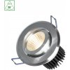 SPECTRUM - FIALE II COB 6W zapustené kruhové svietidlo 38° IP20 Ø86x65mm 230V Neutrálna biela / 4000°K - Brúsený Hliník