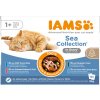 Iams Delights Adult Sea Mix - výhodné balenie: 24 x 85 g v omáčke