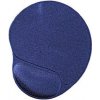 Gel mouse pad with wrist support, blue