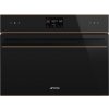Vstavaná mikrovlnná rúra Smeg Galileo Micro Dolce Stil Novo SO4602M1NR čierna