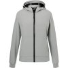 James & Nicholson Bunda JN 1145 s kapucí, softshellová, dámská COT02114585100-light grey/ XS Šedá světlá/černá