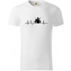 EKG bubeník - Tričko z organickej bavlny - 2XL ( Biela )