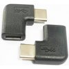 PremiumCord Adaptér USB-C/male - C/female zahnutý 90° kur31-13