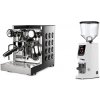 Rocket Espresso Appartamento TCA, black + Eureka Atom W 75, white