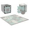 KINDERKRAFT Podložka penová puzzle Luno Shapes 185 x 165 cm Mint, 30ks, Premium KPLUSH00MIN0000