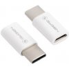 GoGEN USB-C (M) / micro USB (F) (USBCMICMF01) biela