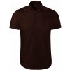 Pánska košeľa s krátkym rukávom Malfini Premium Flash 260 - veľkosť: XXL, farba: kávová